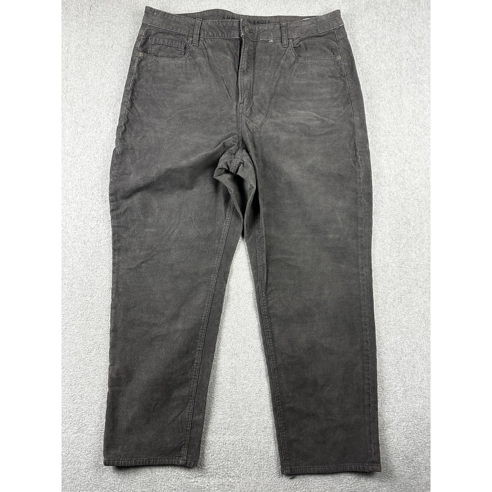American Eagle Outfitters Pants Womens 18 Gray Corduroy Stretch 5 Pocket Regular